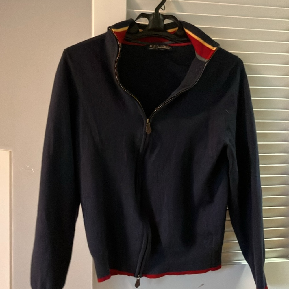 Brooks Brothers Merino Sweater Wool Zip Up